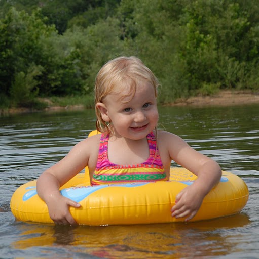 2 Year Old Mikaela Enjoying Current River
